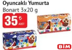BONART OYUNCAKLI YUMURTA 3X20 G